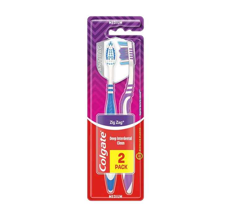 Colgate Szczoteczka do zębów Colgate ZigZag średnia (1+1 gratis)
