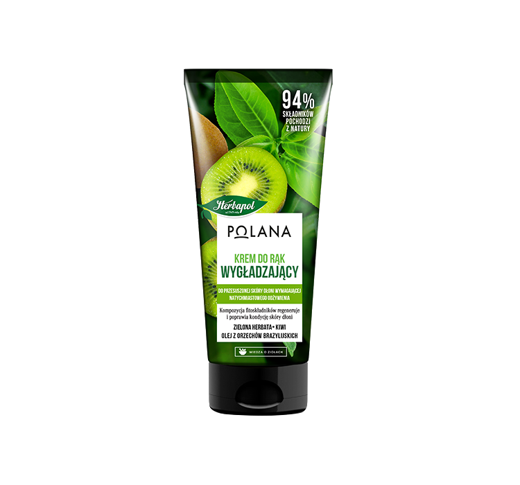HERBAPOL Polana Wygładzający Krem do rąk - Zielona Herbata & Kiwi & Olej z Orzechów Brazylijskich 50ml