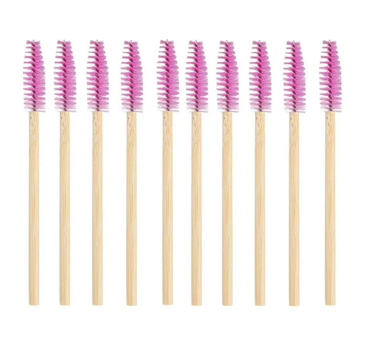 LASH BROW ECO SPIRALKI BAMBUSOWE SZCZOTECZKI DO RZĘS I BRWI W KSZTAŁCIE SPIRALI 100 SZTUK