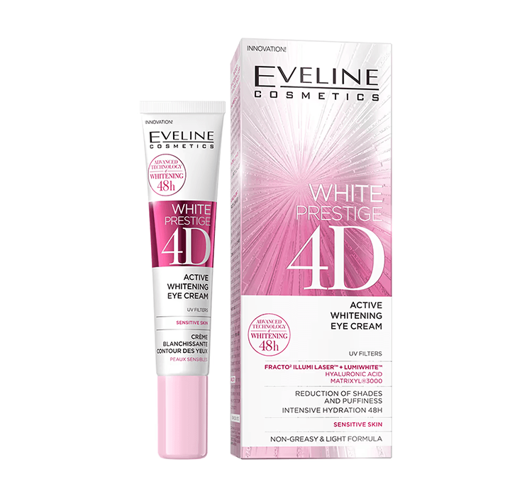 EVELINE White Prestige 4D Whitening Eye Cream Wybielajacy Krem Pod Oczy 20ml