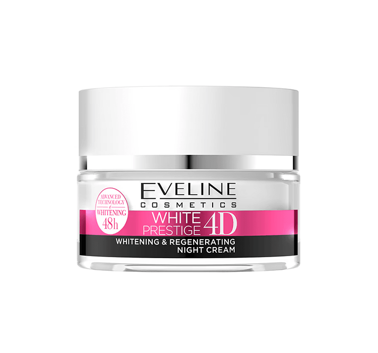 EVELINE White Prestige 4D Wybielający Krem regenerujący na noc 50ml