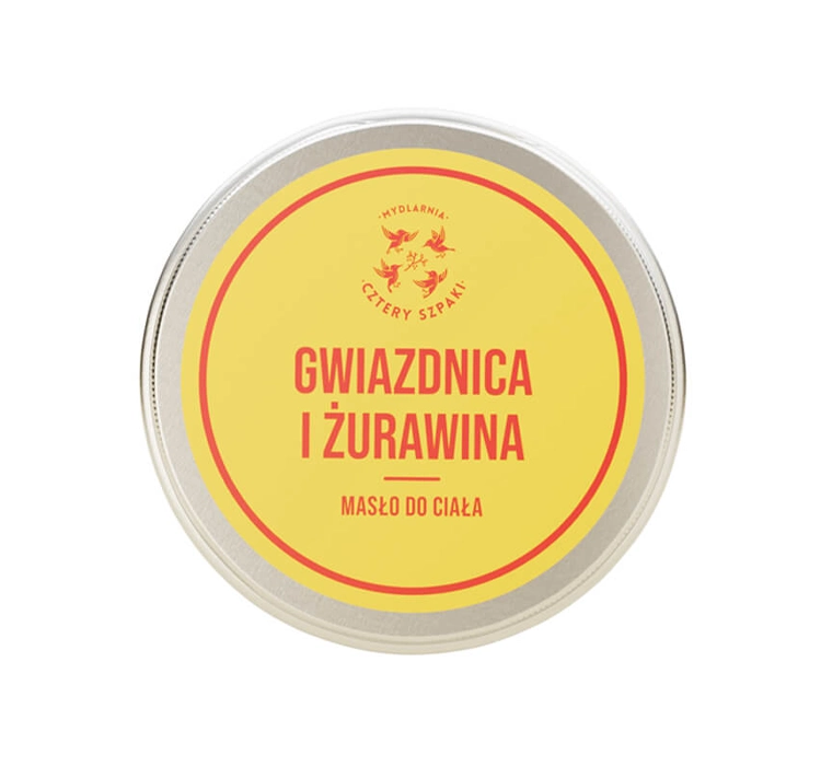 MYDLARNIA CZTERY SZPAKI Masło Do Ciała Gwiazdnica I Żurawina 150ml