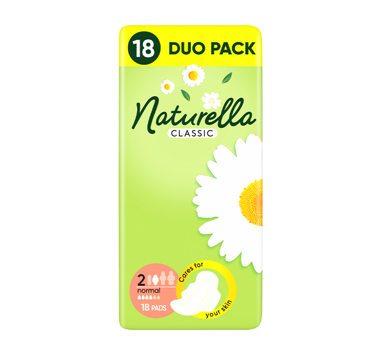PROCTER & GAMBLE Podpaski higieniczne Naturella Classic Normal Camomile (18 sztuk)