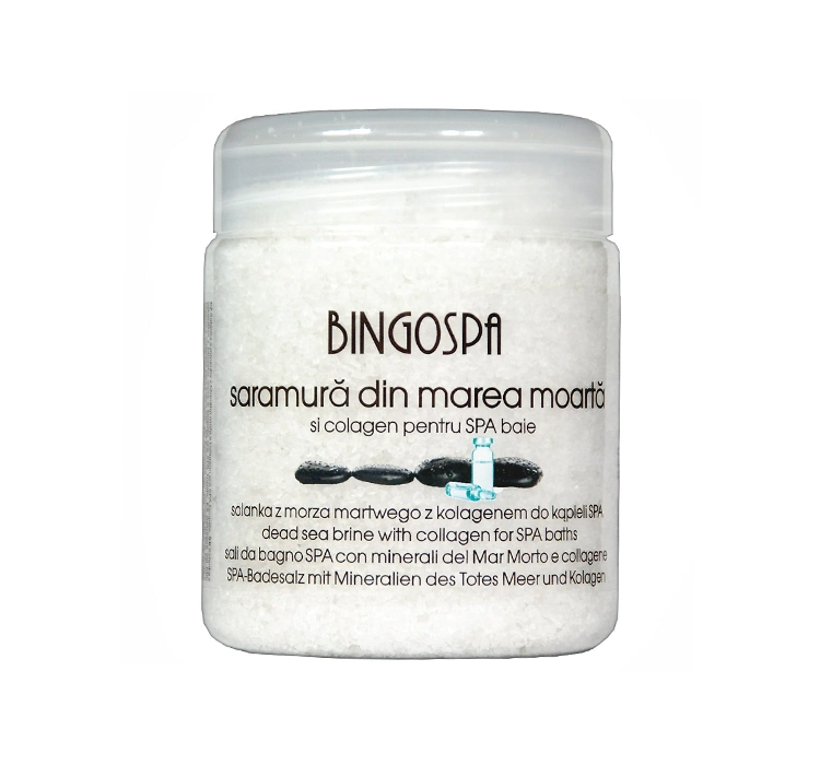 BingoSpa Solanka z minerałami Morza Martwego z kolagenem transdermalnym - BingoSpa Brine Of The Dead Sea Minerals With Collagen Transdermal
