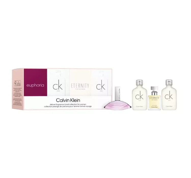 CALVIN KLEIN DELUXE FRAGRANCE TRAVEL COLLECTION FOR WOMEN ZESTAW PERFUM