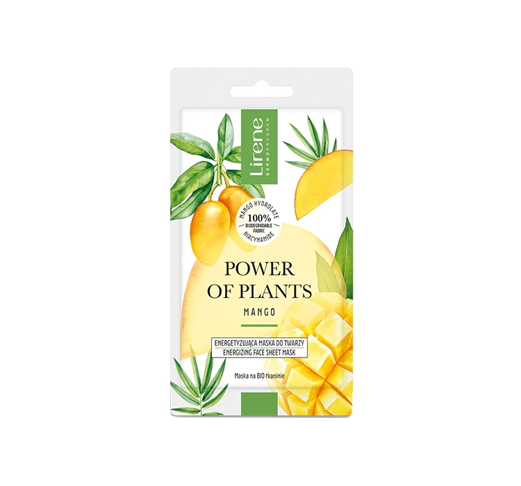 Lirene Power of Plants energetyzująca maska do twarzy Mango 17g