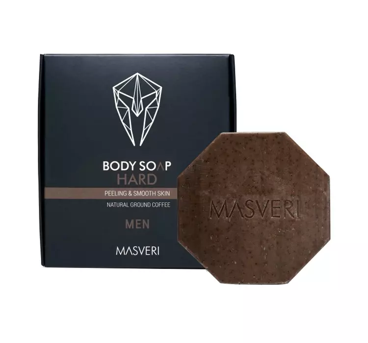 Masveri, Body Soap Hard, Peelingująco-wygładzające Mydło Do Ciała, 100g