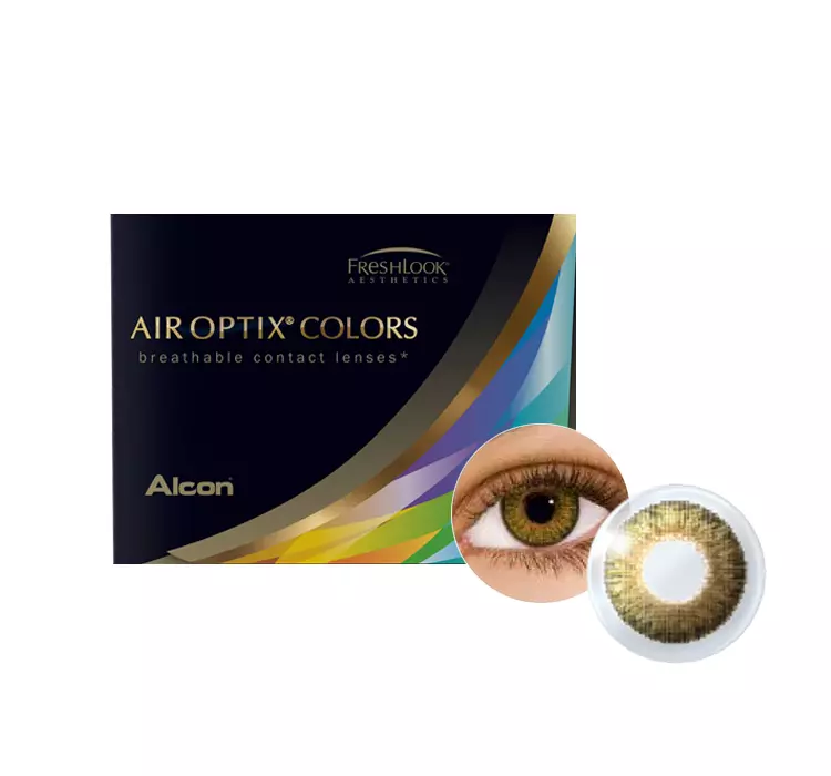 ALCON AIR OPTIX COLORS PURE HAZEL KOLOROWE SOCZEWKI KONTAKTOWE 2 SZTUKI -0.25 / 8.6