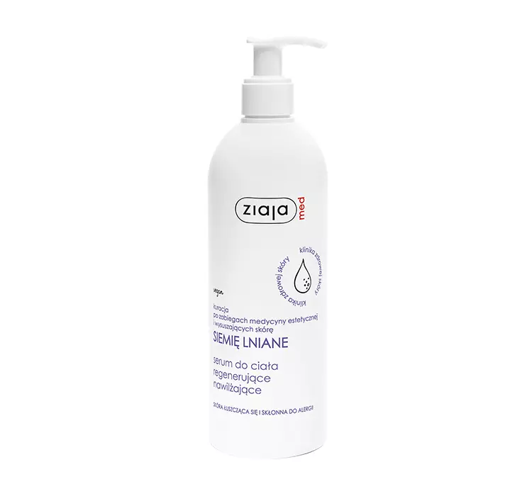Ziaja med siemię lniane serum do ciała regenerujące nawilżające 400 ml