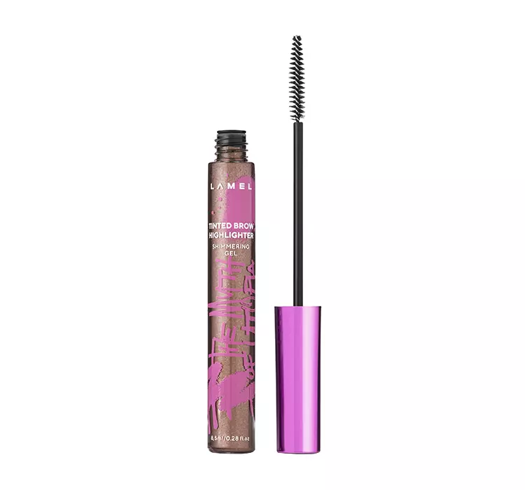 LAMEL - The Myth of Utopia - Tinted Brow Highlighter - Shimmering Gel - Rozświetlający tusz do brwi - 8,5 ml - NR 402 - BRUNETTE