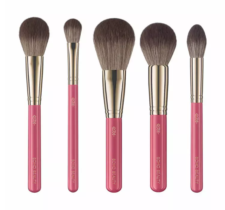 Boho Beauty ROSE TOUCH 5PC. FACE BRUSH SET