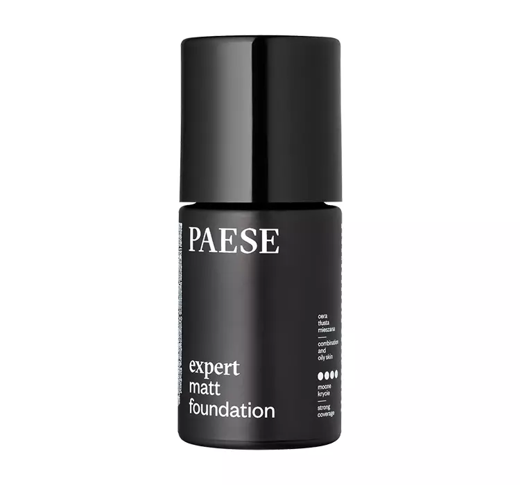 PAESE - Expert Matt Foundation - Specjalistyczny podkład matujący - Skóra tłusta i mieszana - 30 ml - 500W LIGHT BEIGE