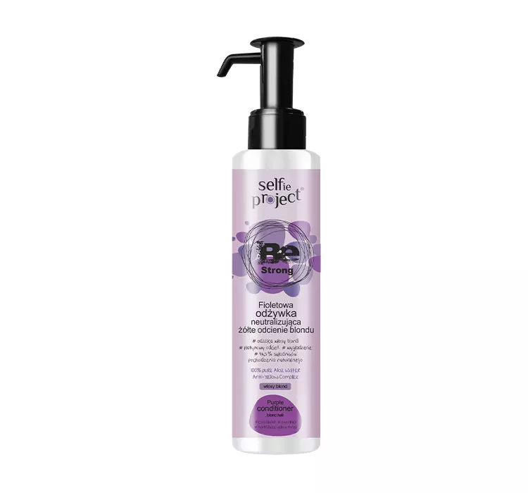 SELFIE PROJECT BE STRONG FIOLETOWA ODŻYWKA DO WŁOSÓW NEUTRALIZUJĄCA ŻÓŁTE ODCIENIE BLOND 150ML