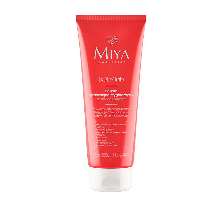Miya BODY.lab Ujęrdniająco-wygładzający Balsam z kwasami AHA i witaminami 200 ml