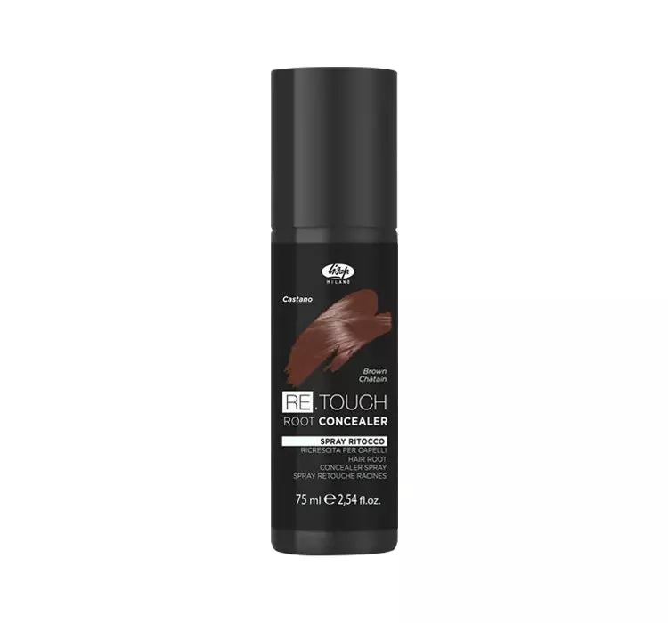 LISAP MILANO RETOUCH ROOT CONCEALER SPRAY KOLORYZUJĄCY BROWN 75ML