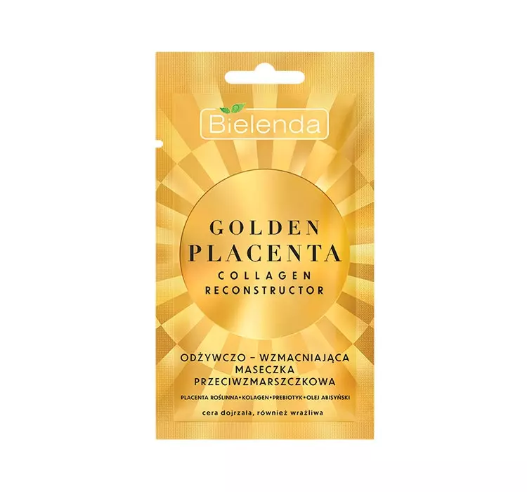 Bielenda GOLDEN PLACENTA Collagen Reconstructor Odżywczo wzmacniająca maseczka 8.0 ml