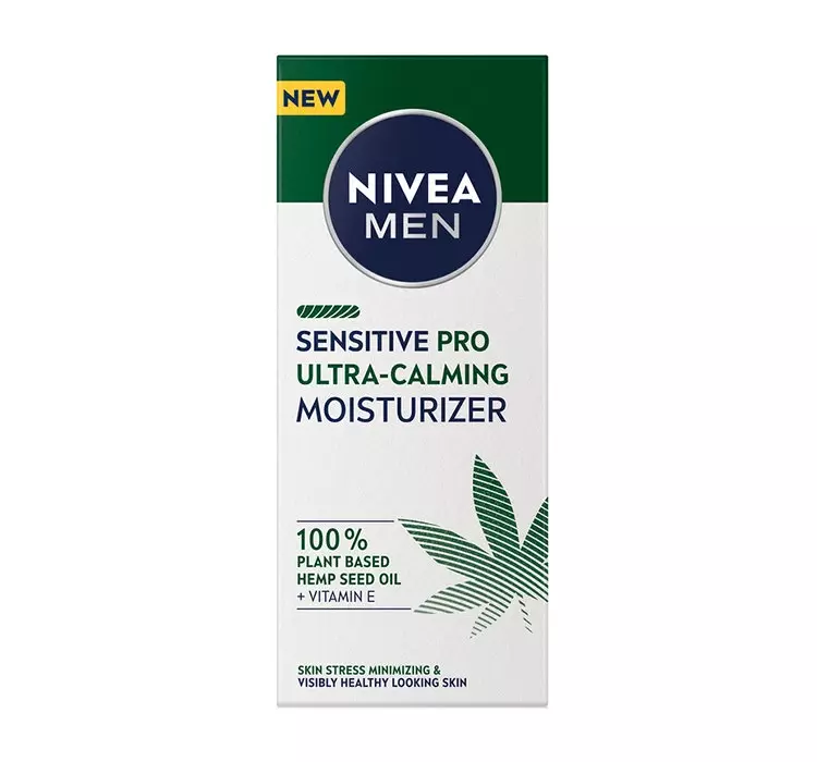 Nivea Men Sensitive Hemp łagodzący krem do twarzy z olejkiem konopnym dla mężczyzn 75 ml