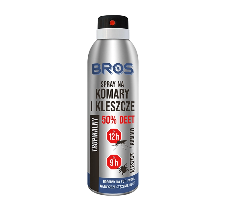 Bros spray na komary i kleszcze 50% DEET 180ml 449165