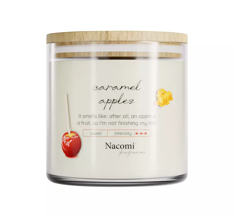 Nacomi Fragrances Świeca zapachowa sojowa - Caramel apples 450g
