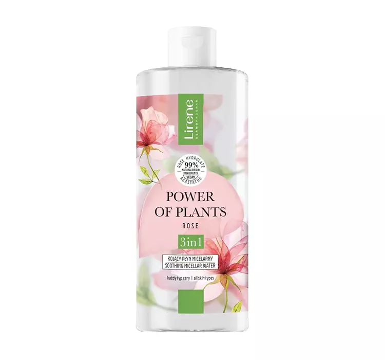 Lirene Power Of Plants Róża Kojący płyn micelarny 400ml