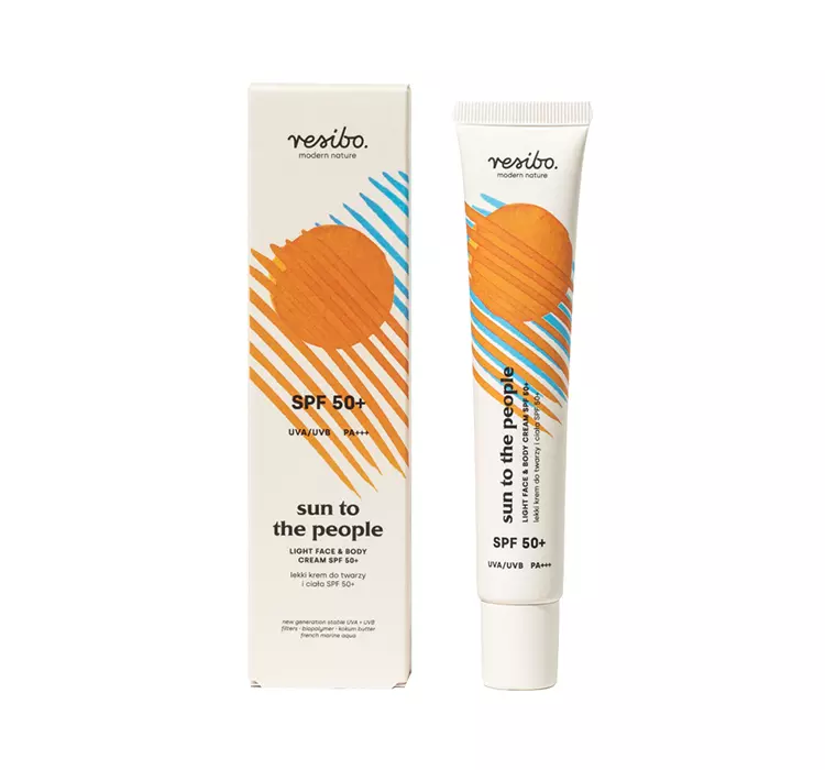 Resibo - Sun To The People - Light Face & Body Cream - Lekki krem do twarzy i ciała - SPF50+ - 50 ml