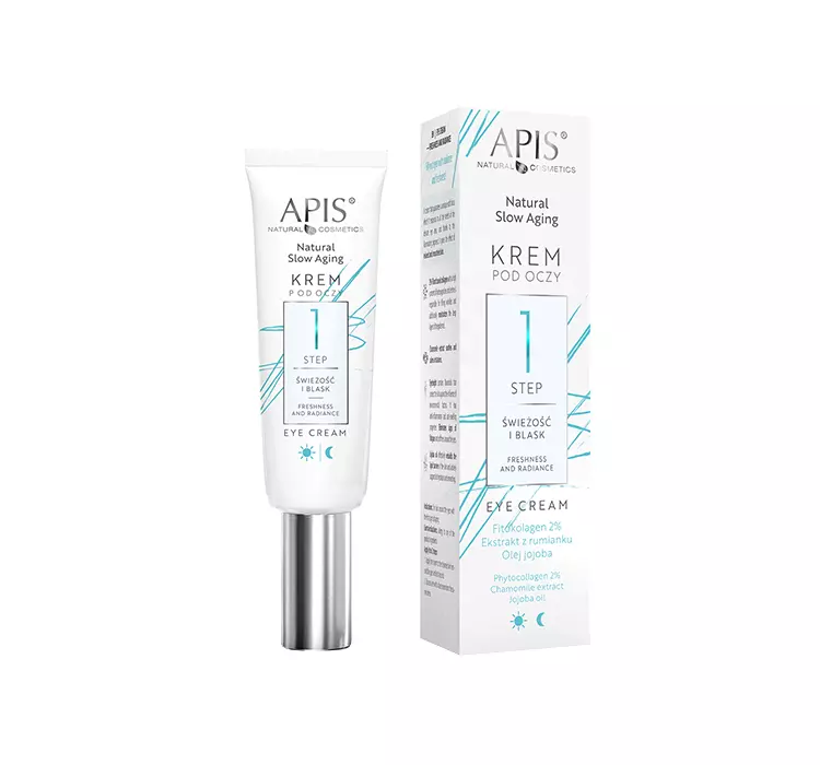 APIS Natural Slow Aging Krem Pod Oczy Świeżość I Blask Step 1 15ml