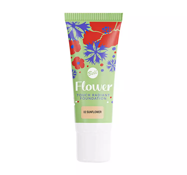 Bell Rozświetlająco – Nawilżający Podkład Blossom Meadow Flower Touch Radiant Foundation 002 Sunflower, 20g