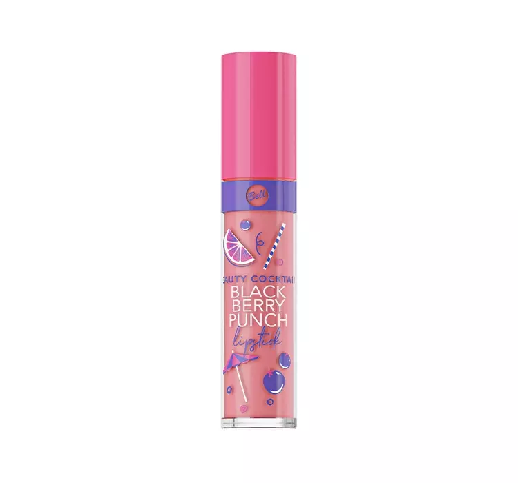 Bell Pomadka Beauty Coctails Blackberry Punch Lipstick 001 Delicious, 4g