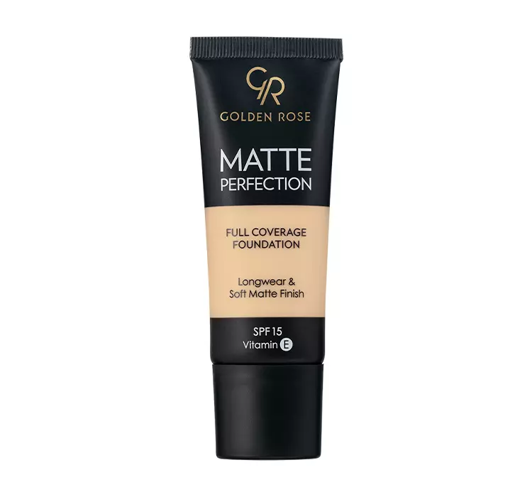 Golden Rose - MATTE PERFECTION - Full Coverage Foundation - Matujący podkład do twarzy - SPF15 - 35 ml - N1