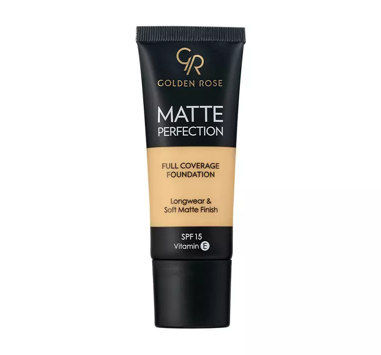 Golden Rose - MATTE PERFECTION - Full Coverage Foundation - Matujący podkład do twarzy - SPF15 - 35 ml - W3