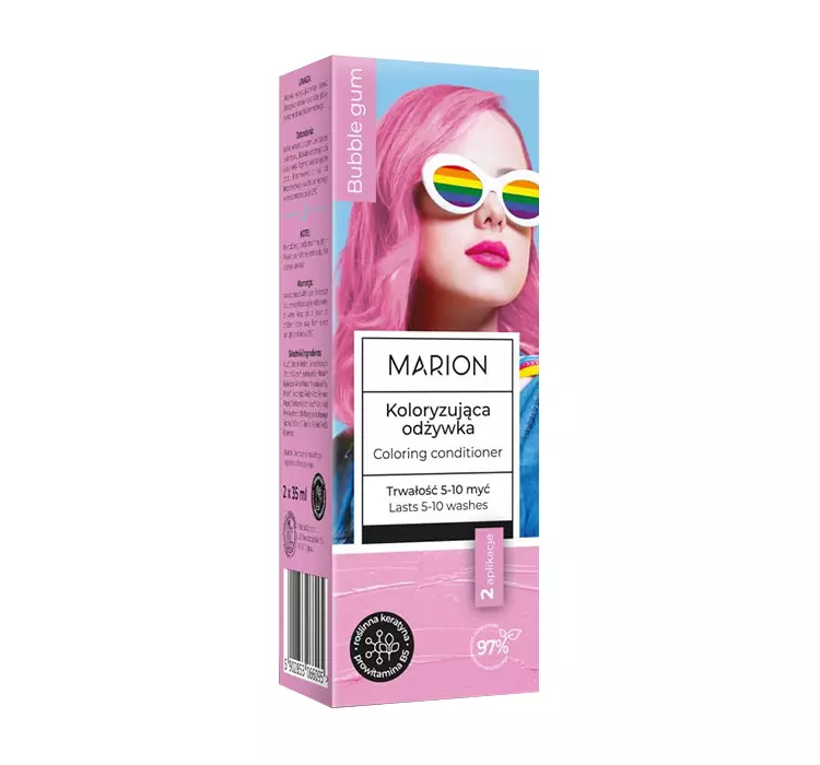 Marion Koloryzująca odżywka Bubble gum 2x35 ml