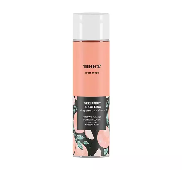 Moee Fruit Mood rozświetlający płyn micelarny Grejpfrut & Kofeina 250ml