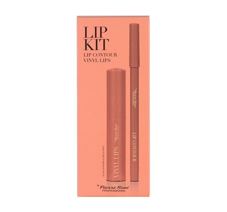 PIERRE RENE LIP KIT ZESTAW DO MAKIJAŻU UST 04 LIP WARM NUDE FUSION