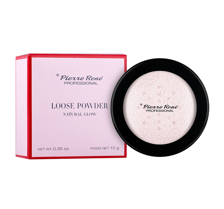 PIERRE RENE Professional Loose Natural Glow Puder Sypki 01 Pink 10g