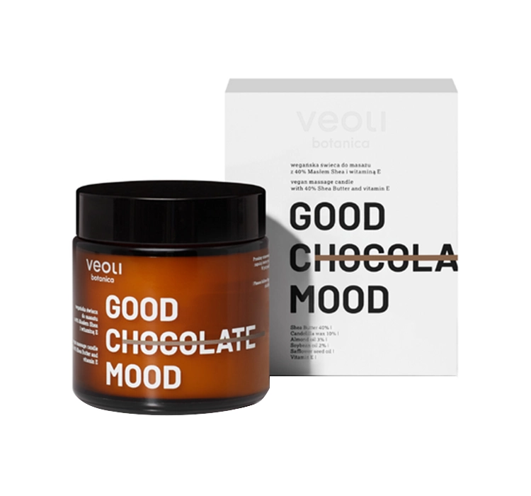 VEOLI BOTANICA WEGAŃSKA ŚWIECA DO MASAŻU GOOD CHOCOLATE MOOD 100ML