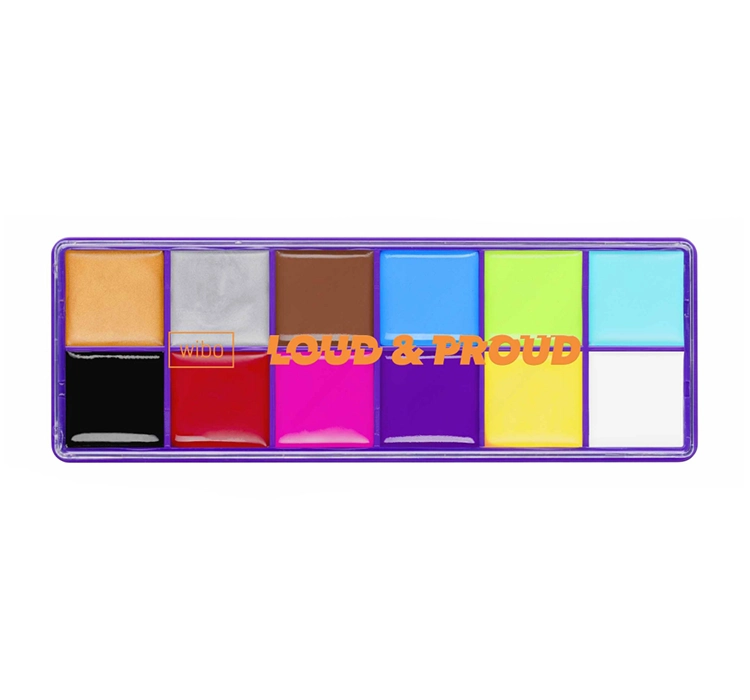 WIBO LOUD&PROUD PALETA FARBEK DO MAKIJAŻU TWARZY I CIAŁA 28G