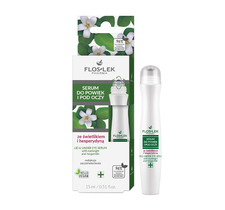 FLOSLEK SERUM DO POWIEK I POD OCZY ZE ŚWIETLIKIEM I HESPERYDYNĄ 15ML