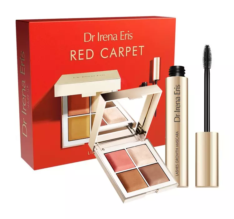 Dr Irena Eris Red Carpet zestaw Design Define Face Contouring Palette 20g + Lashes Growth Mascara 9ml