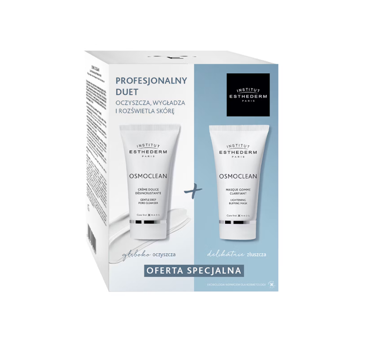 Institut Esthederm Paris Osmoclean zestaw kosmetyków krem oczyszczający + maska złuszczająca