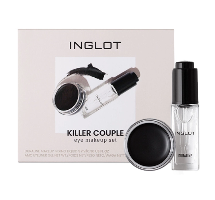 INGLOT KILLER COUPLE ZESTAW DO MAKIJAŻU OCZU DURALINE + AMC EYELINER 77