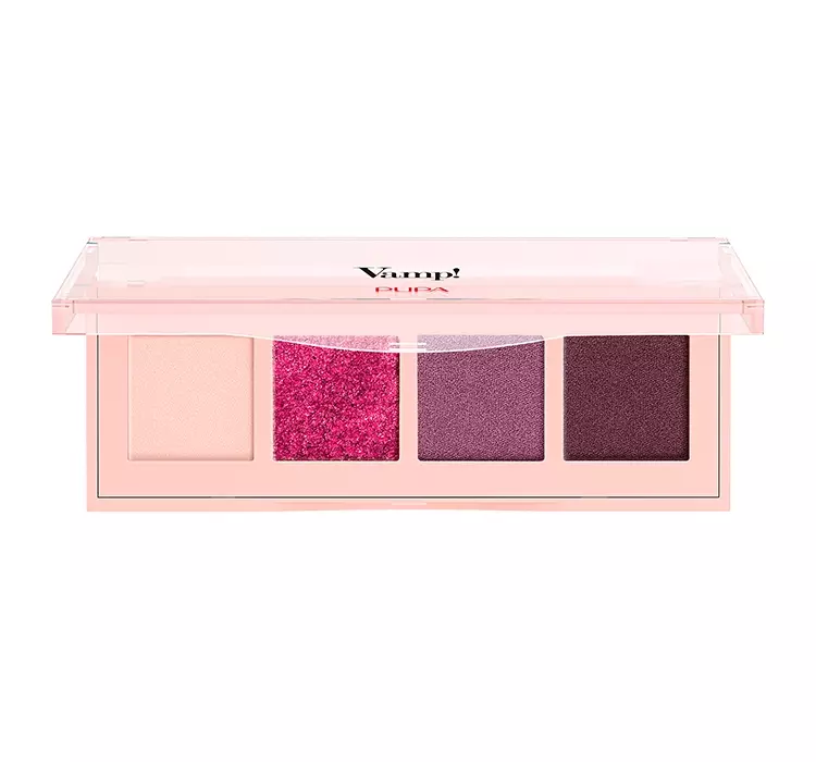 Pupa Paleta 4 cieni do powiek Vamp! 004 Vibrant Plum 5,2g