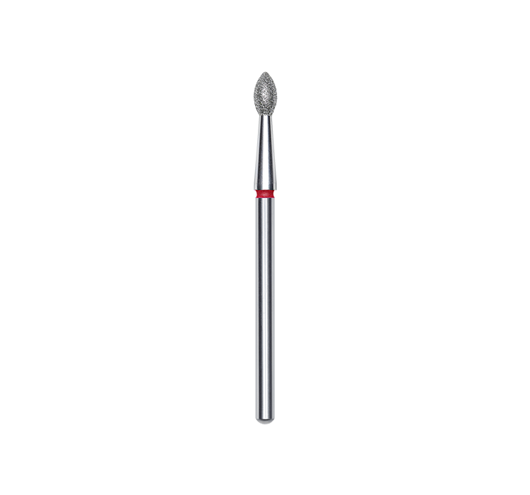 Staleks Frez Diamentowy Oliwka Ostra Czerwona 2,5/4,5mm