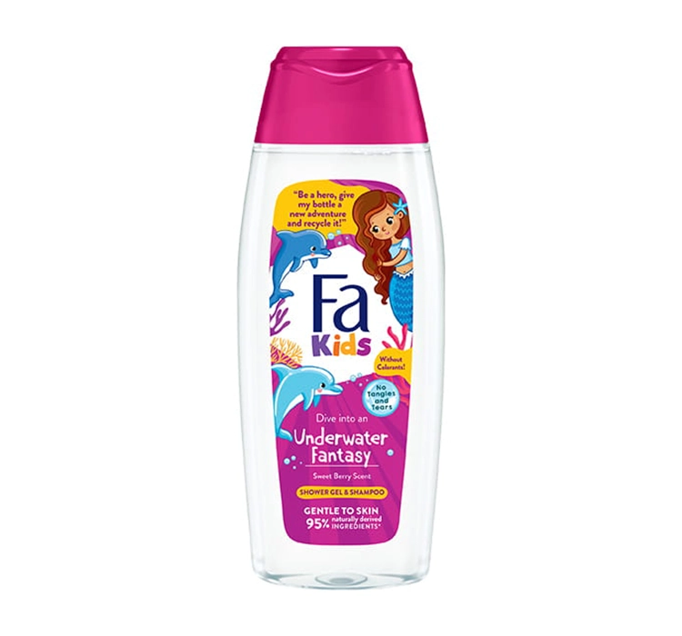 Kids Underwater Fantasy żel pod prysznic i szampon o zapachu słodkich jagód 400ml