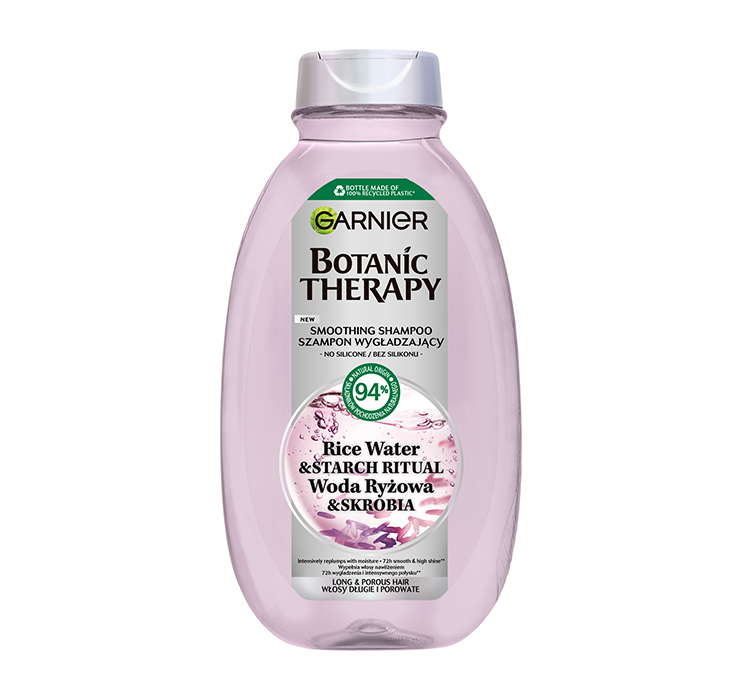 GARNIER Ultra Doux Szampon Do Włosów Długich Replumping Rise Water & Starch 400ml