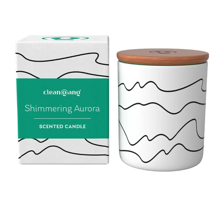 Cleangang Świeca naturalna Shimmering Aurora 150 g