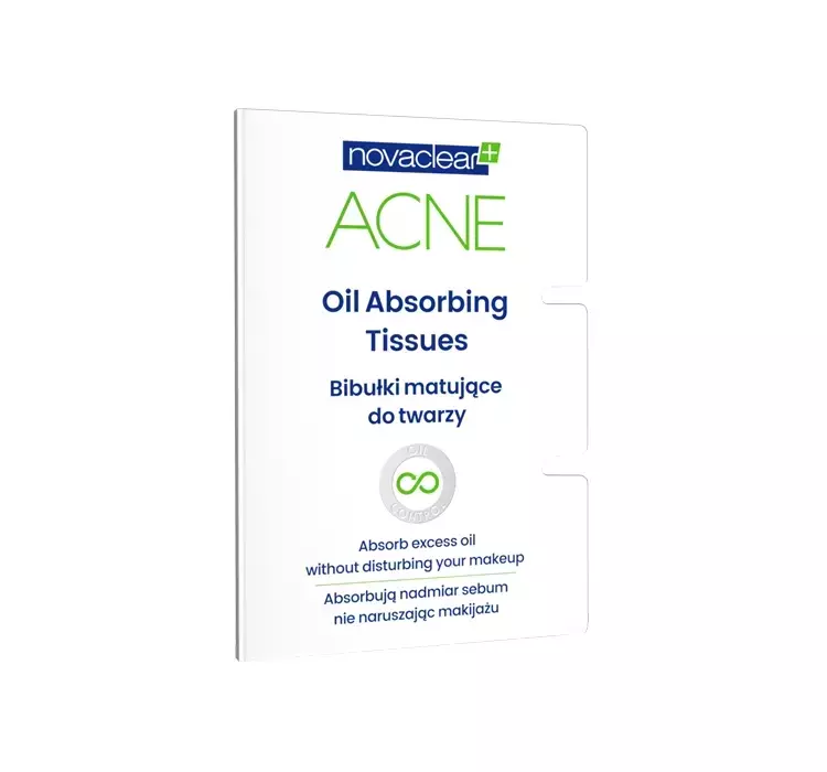 Equalan Novaclear+ Acne bibułki matujące do twarzy x 50 szt