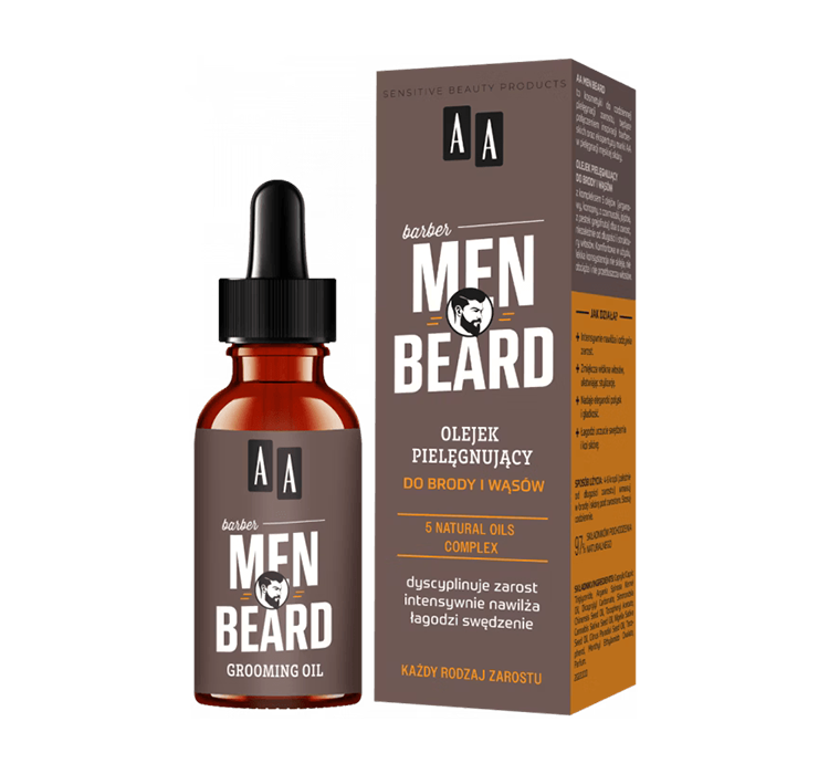 AA  Men Beard Olejek Pielęgnujący Do Brody I Wąsów 30ml