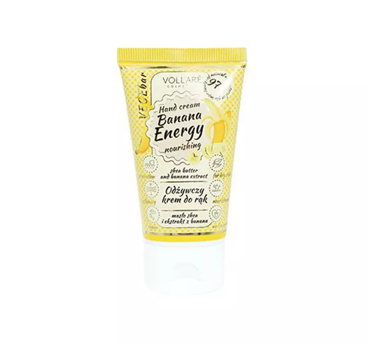 Vollare Cosmetics Krem Do Rąk Odżywczy Vegebar Banana Energy 30 ml