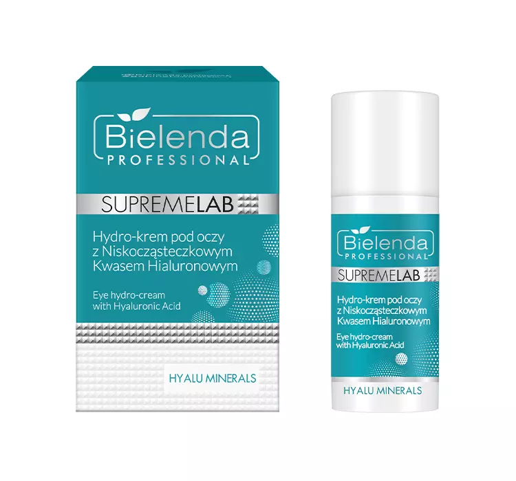 Bielenda Professional Supremelab Hyalu Minerals, hydro-krem pod oczy z kwasem hialuronowym, 15ml