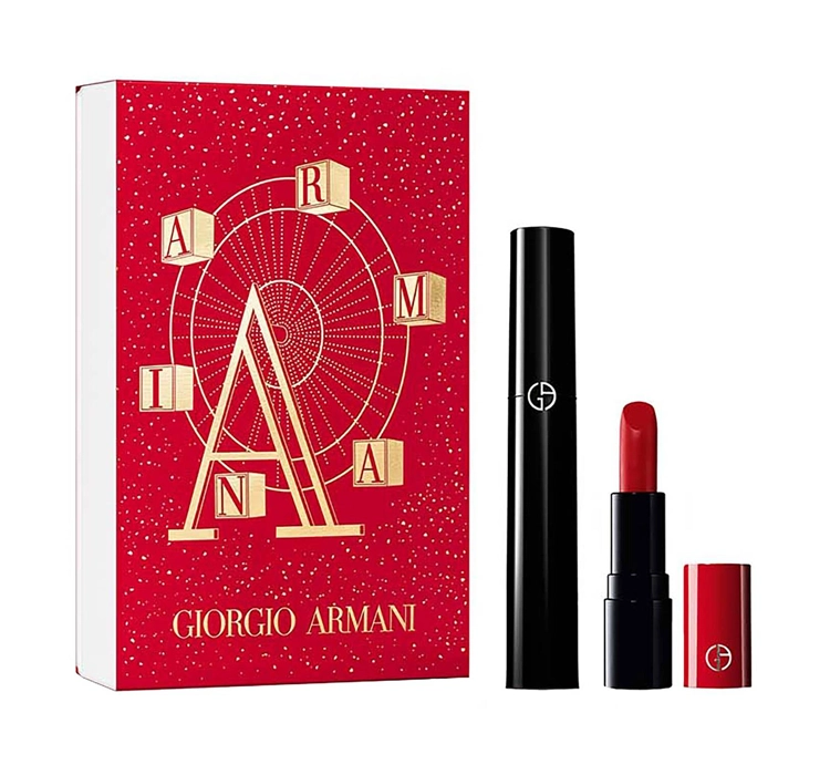 GIORGIO ARMANI EYES TO KILL SET TUSZ DO RZĘS 10ML + POMADKA 1,4G